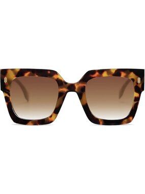 Women's Tortoise Vintage Oversized Square Luxury Sunglasses UV400 Protection
